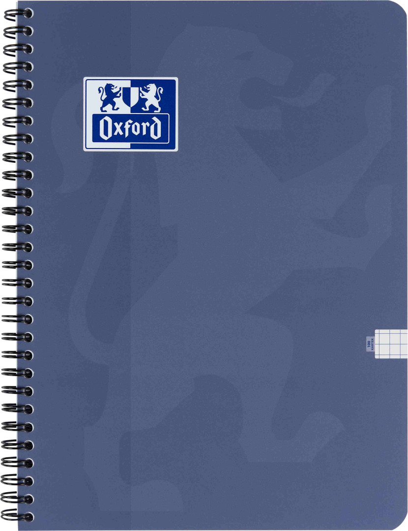 Kołozeszyt B5/100k kratka 90g 2 spirale Oxford Touch Trend