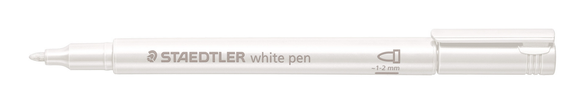 Marker metaliczny M 1-2mm Staedtler okrągły biały