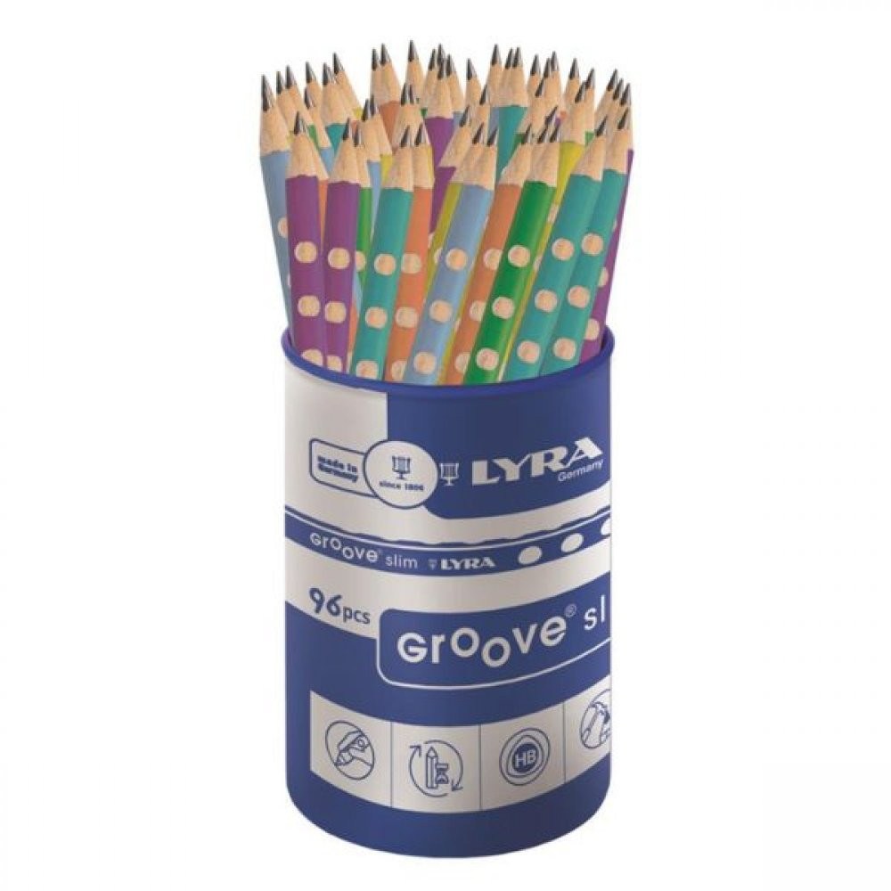 Ołówek Groove slim metaliczny HB mix Lyra L1763962 FIL