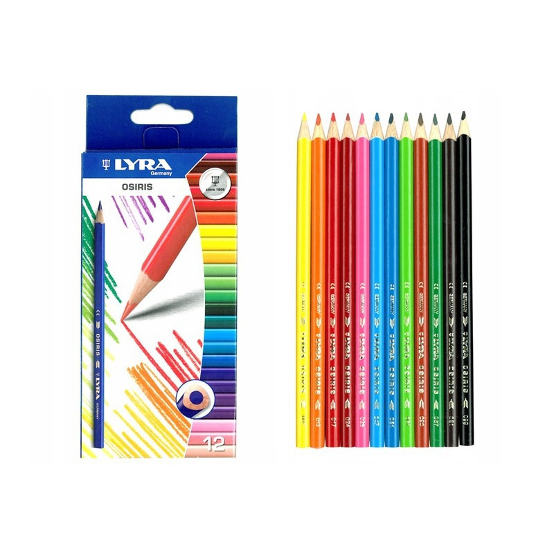 Kredki trójkątne Osiris Aqua 12szt. Lyra L2531120