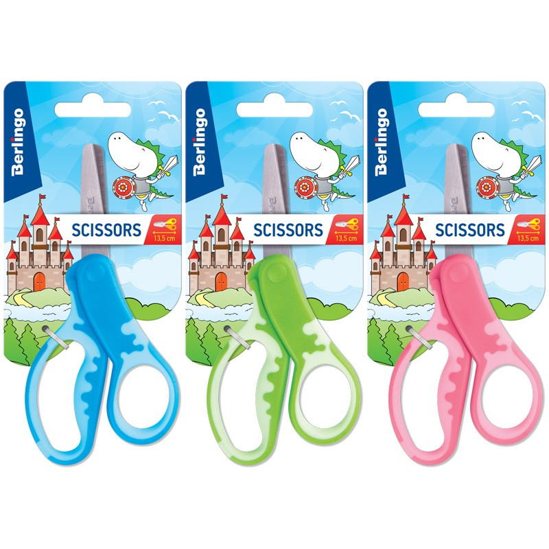 Nożyczki szkolne dla dzieci 13,5cm 1szt. Berlingo