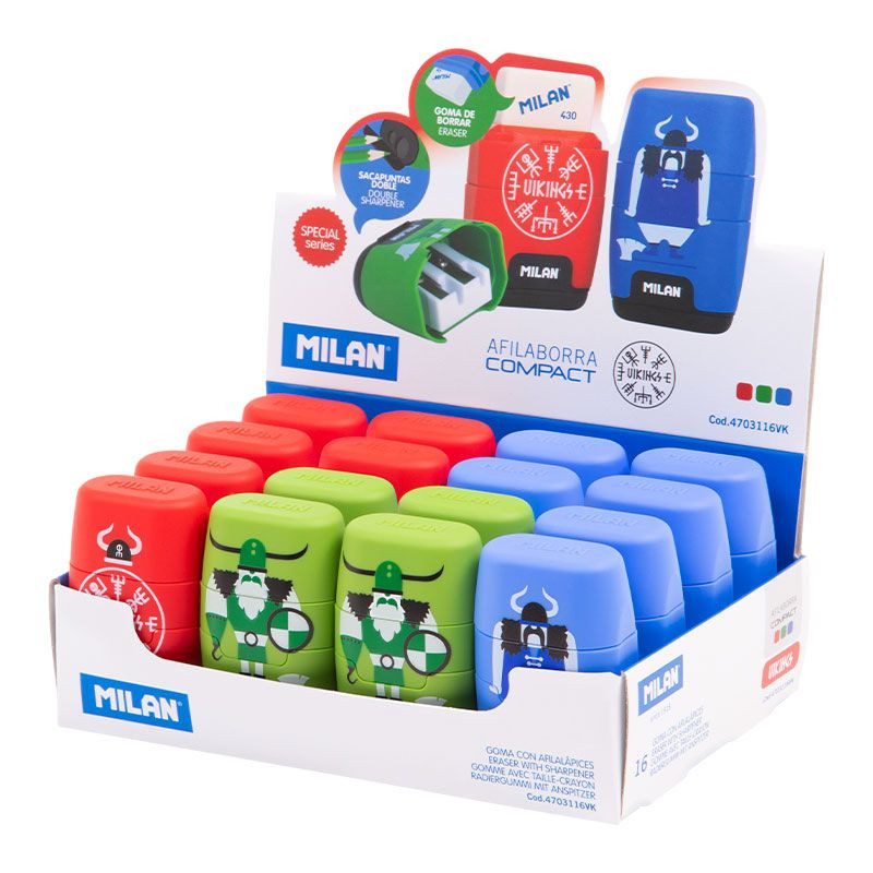 Temperówka gumka Compact VIKINGS (1) 4703116VK Milan