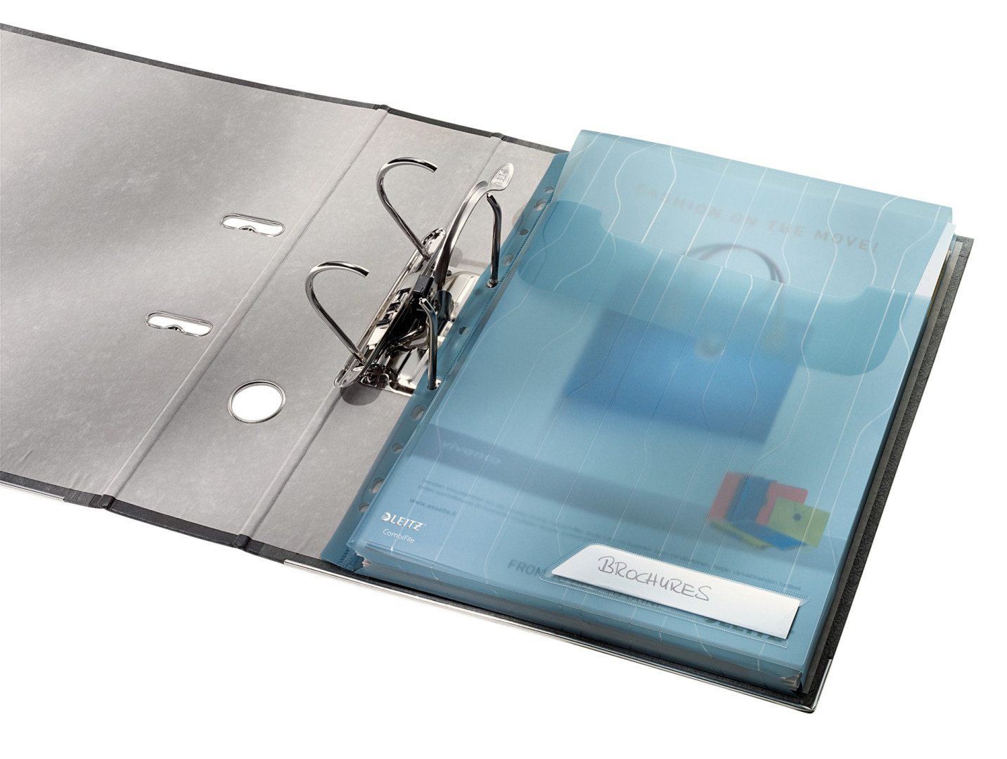Folder ofertowy poszerzany Leitz CombiFile A4/3szt niebieski 200mic