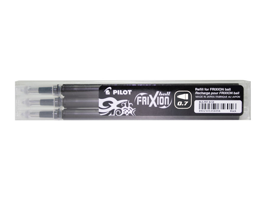 Wkład do pióra kulkowego Frixion Ball 0,7 mm. czarny (3 szt.) Pilot