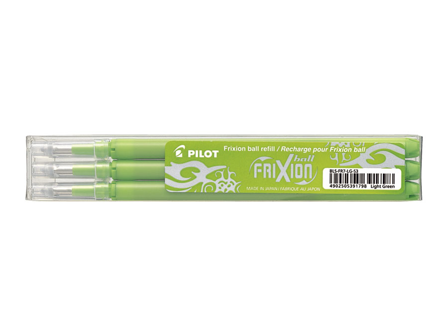 Wkład do pióra kulkowego Frixion Ball 0,7 mm. jasnozielony (3 szt.) Pilot