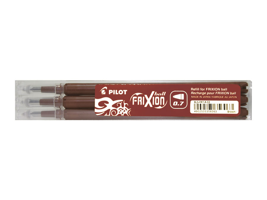 Wkład do pióra kulkowego Frixion Ball 0,7 mm. brązowy  (3 szt.) Pilot