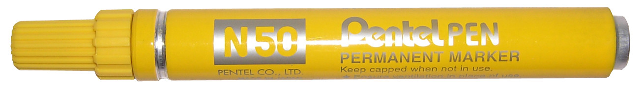 Marker permanentny Pentel N50 żółty