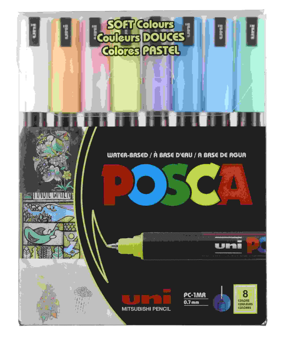 Marker Posca 8szt. Soft Colors PC-1MR Uni