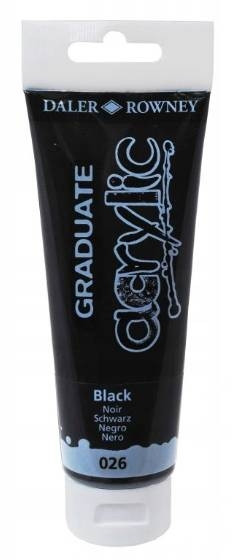 Farba akrylowa Graduate Acrylic 120ml Black 123120026