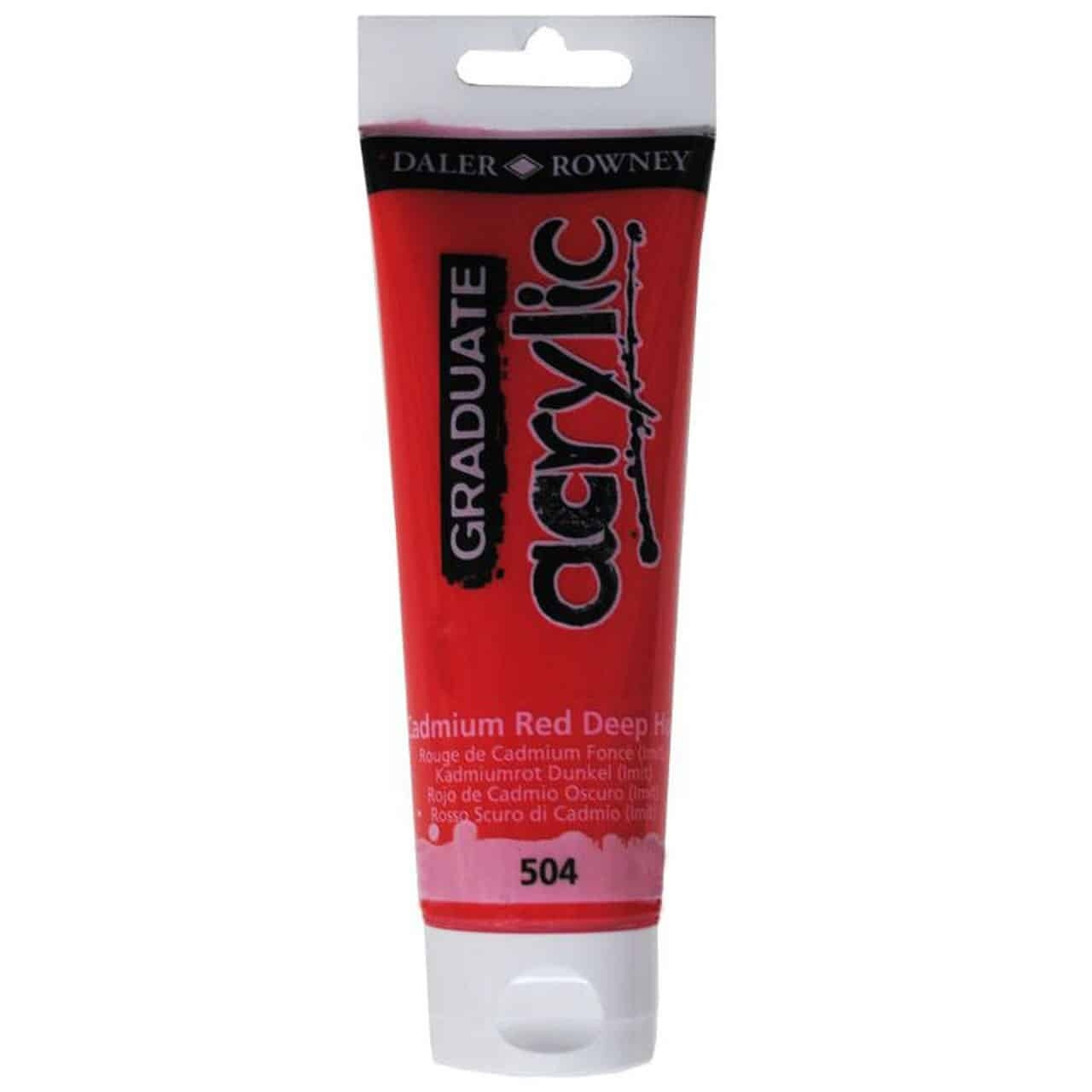 Farba akrylowa Graduate Acrylic 120ml Cad Red Deep Hue