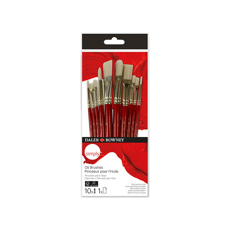 Zestaw pędzli Daler Rowney Simply 10szt 216640110