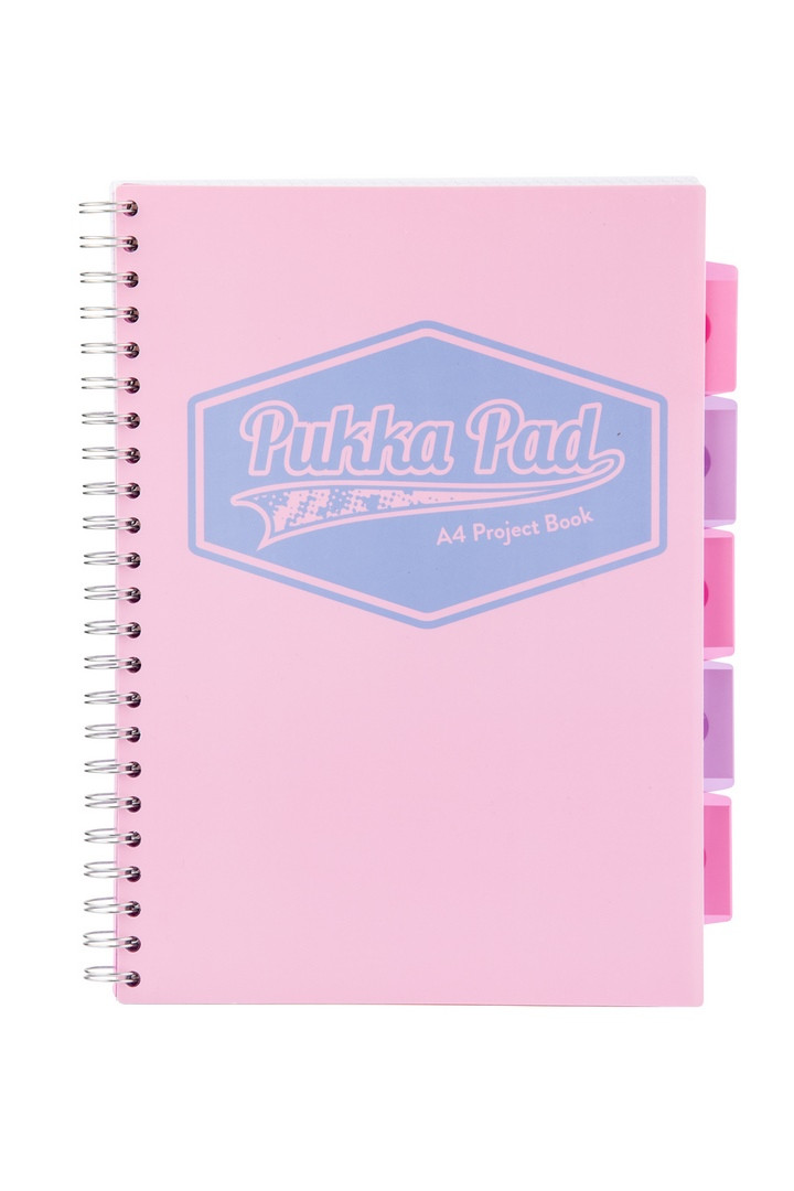 Kołozeszyt  A4 Pastel Project Book Pukka Pad różowy