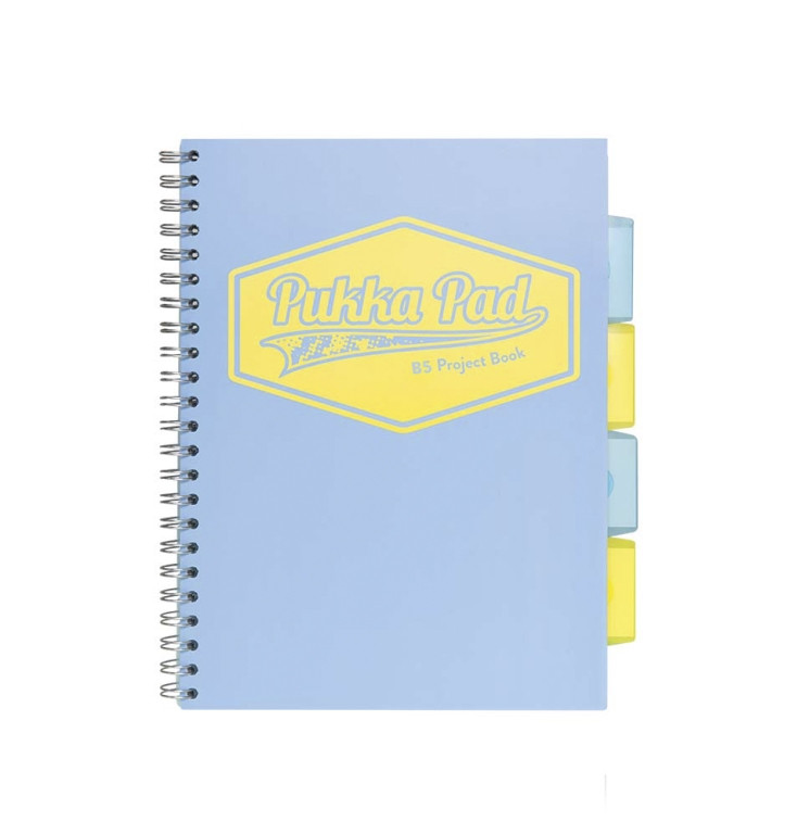 Project Book pastel B5 kratka niebieski Pukka Pad
