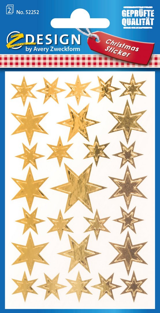 Naklejki BN Z-Design Season złote gwiazdy 52252 Avery
