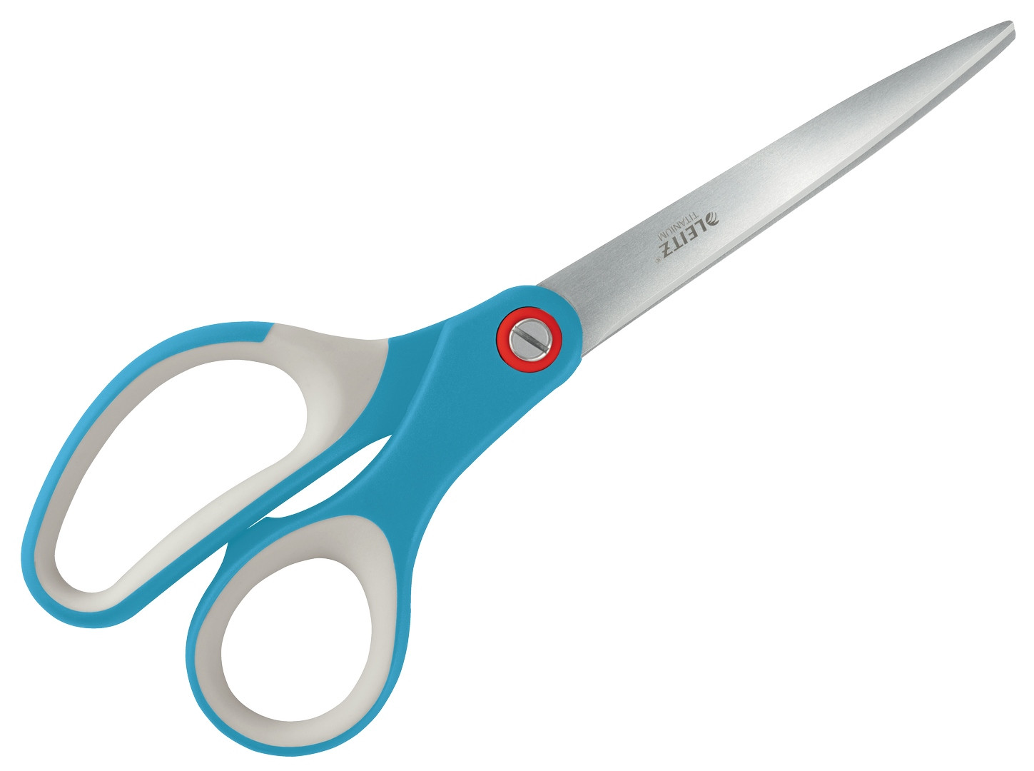 Nożyczki biurowe Leitz Cosy pokryte tytanem 20,5mm niebieskie