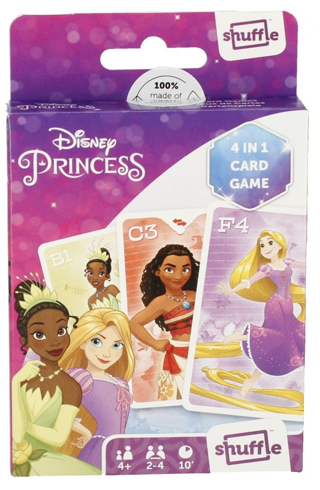 Gra karciana Shuffle Księżniczki Disney"a 4w1 Cartamundi