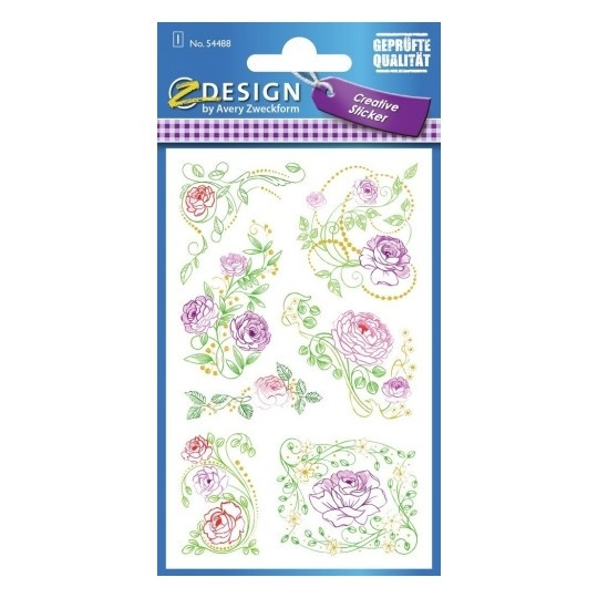Naklejki Z-Design Creativ kwiaty 54488 Avery