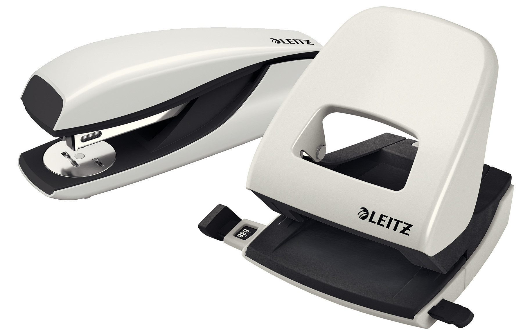 Zszywacz średni metalowy Leitz Nexxt szary