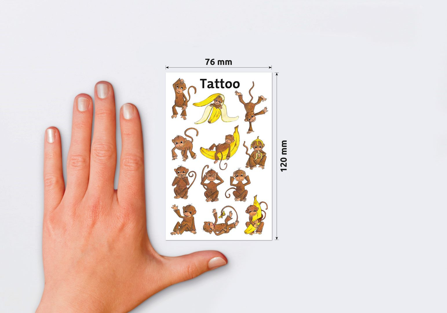 Naklejki Z-Design tatuaże małpki Avery