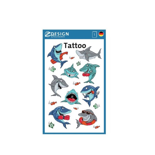 Naklejki Z-Design tatuaże -  Rekiny Avery