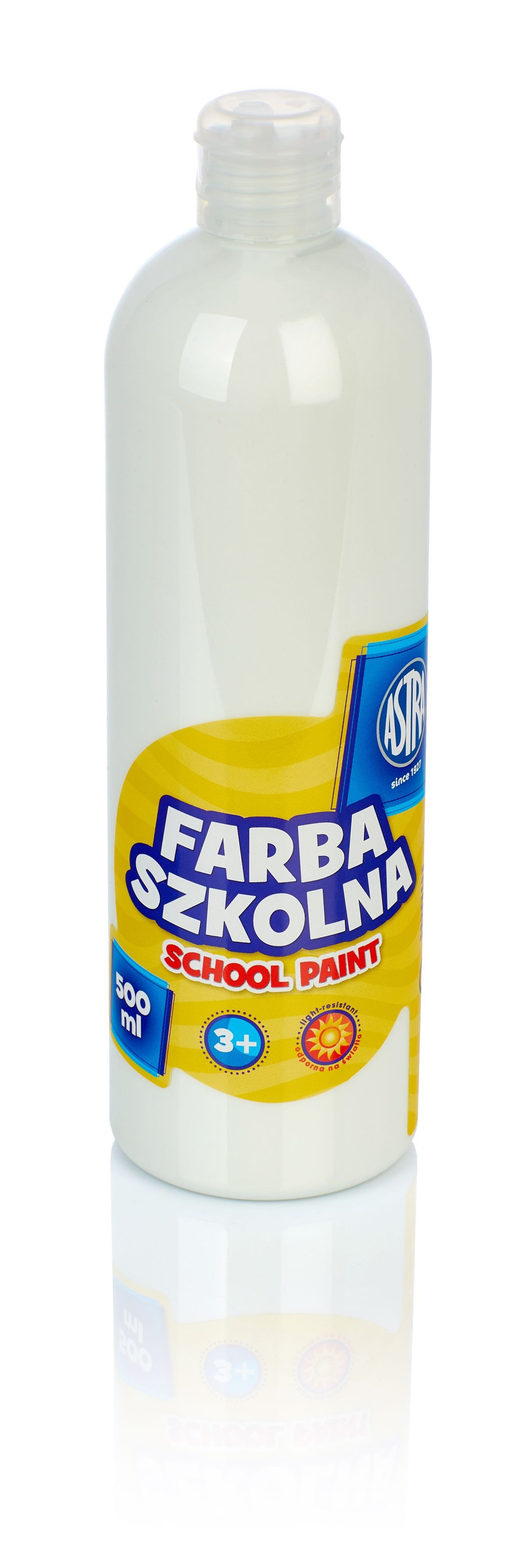 Farba szkolna Astra 500 ml biała
