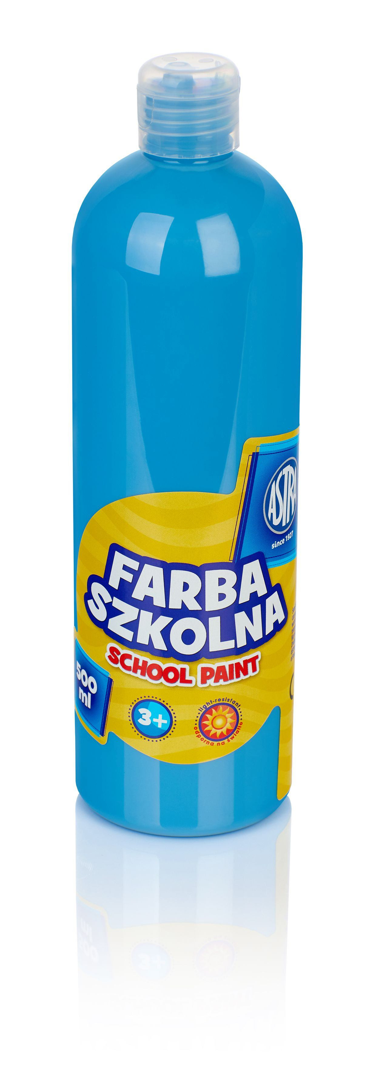 Farba szkolna Astra 500 ml niebieska