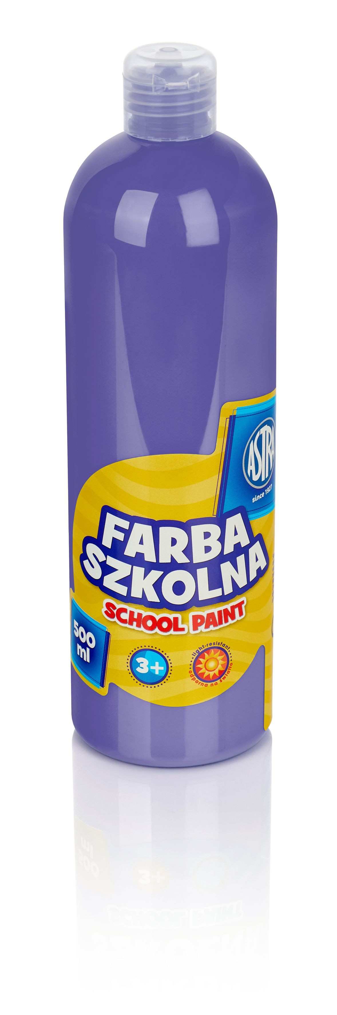 Farba szkolna Astra 500 ml fioletowa