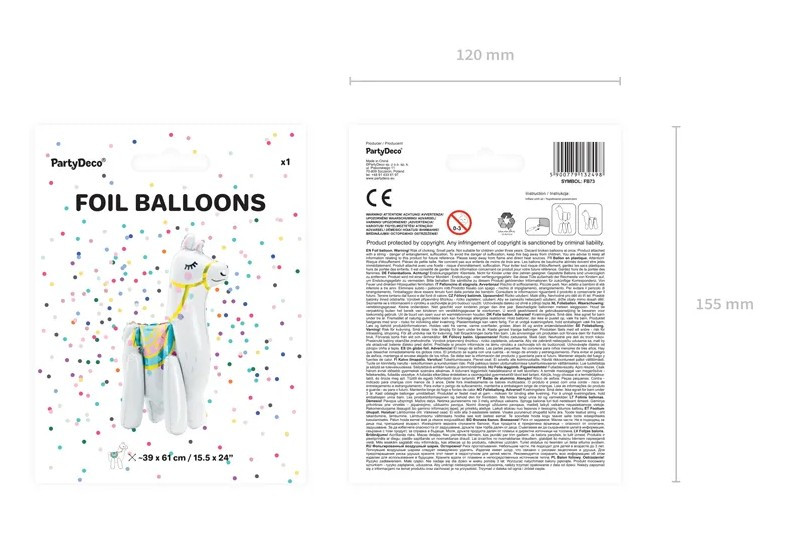 Balon foliowy Lama 39x61cm FB73 PartyDeco