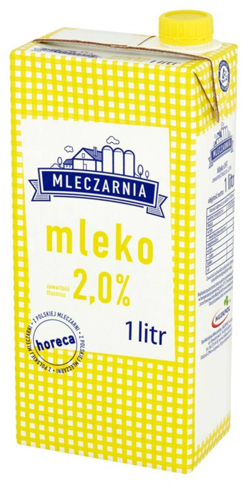 Mleko Mleczarnia 1l 2,0 Mlekpol