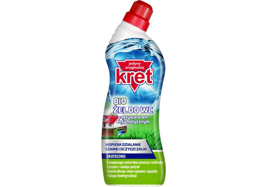 KRET  żel do WC 750ml MIX