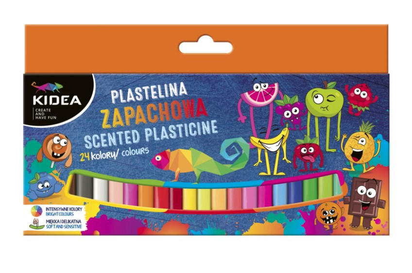 Plastelina zapachowa 24 kolory Kidea PZA24KA Derform