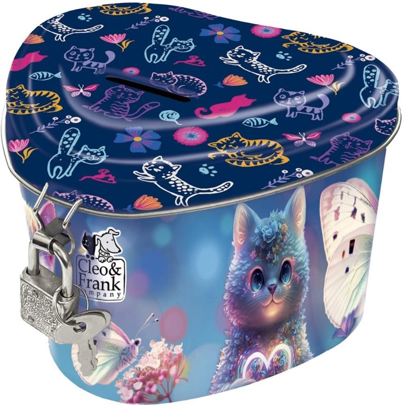 Skarbonka z kłódką serce Cleo i Frank KOT SKSCF43 Derform