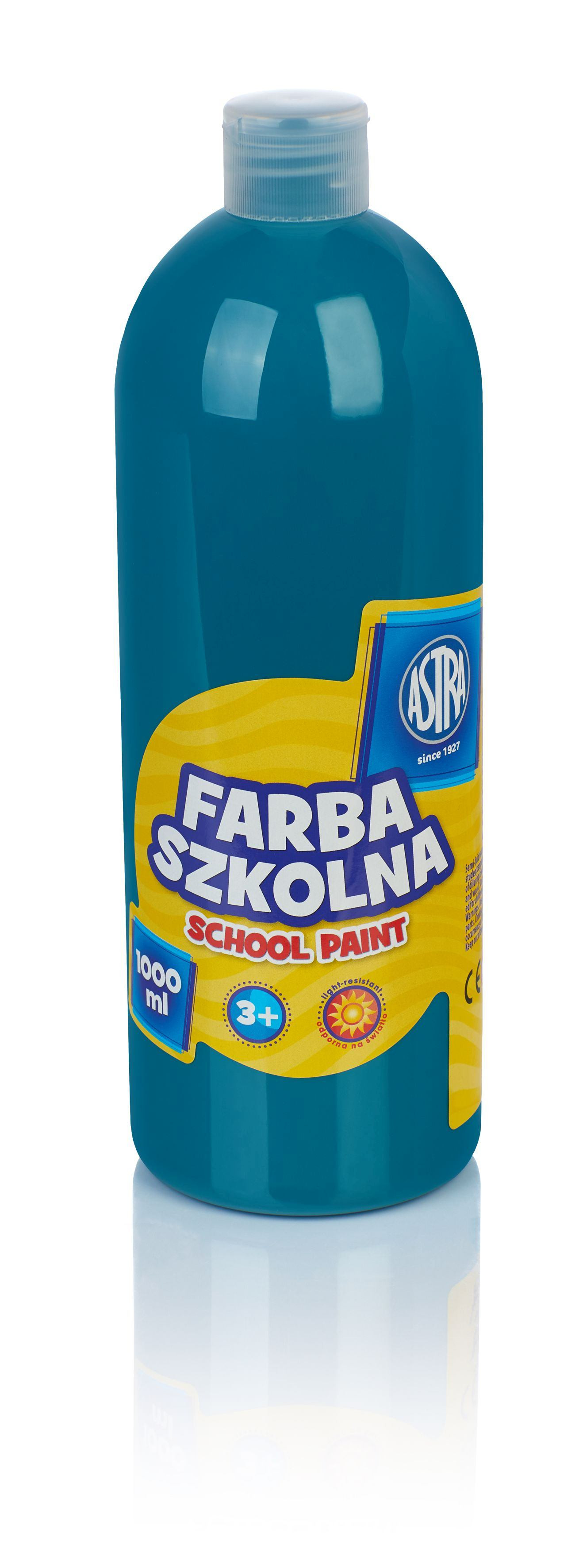 Farba szkolna Astra 1000 ml turkusowa