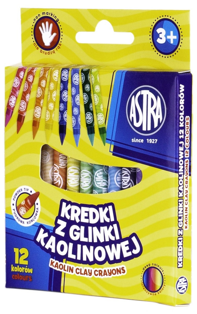 Kredki grafionowe 12 kolorów Astra