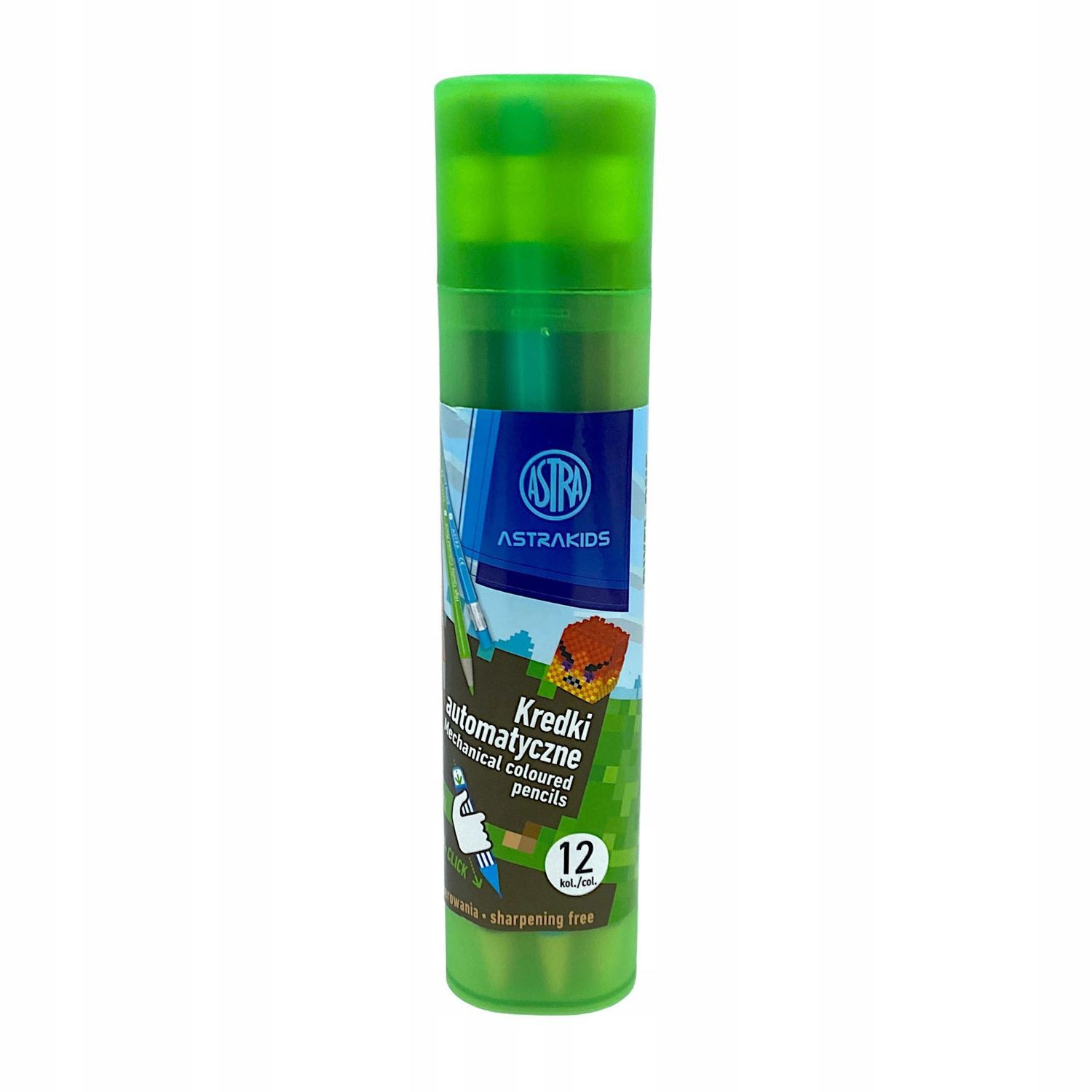 Kredki automatyczne bez temperowania ASTRAKIDS PIXEL ONE 12kol w tubie 312025902