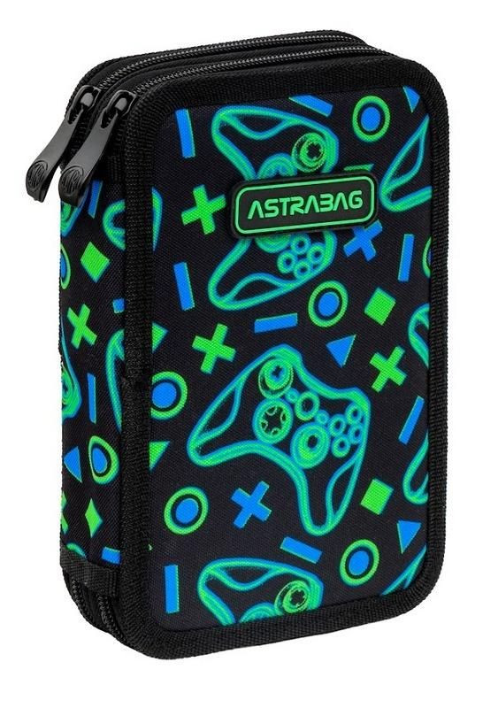 Piórnik podwójny z wyposażeniem ASTRABAG Game On AC21 503026031
