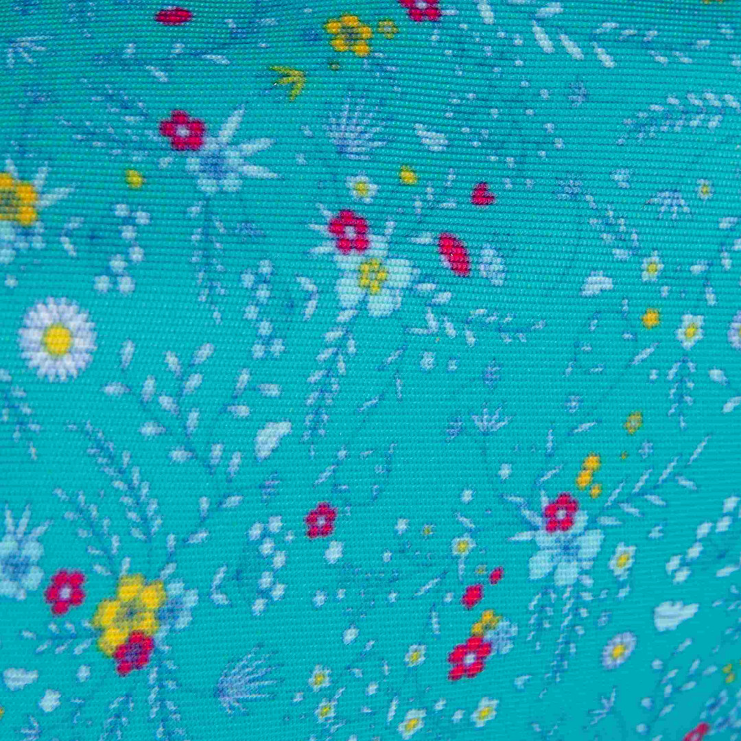 Saszetka duża Oxford Floral turkus 400159621 Hamelin
