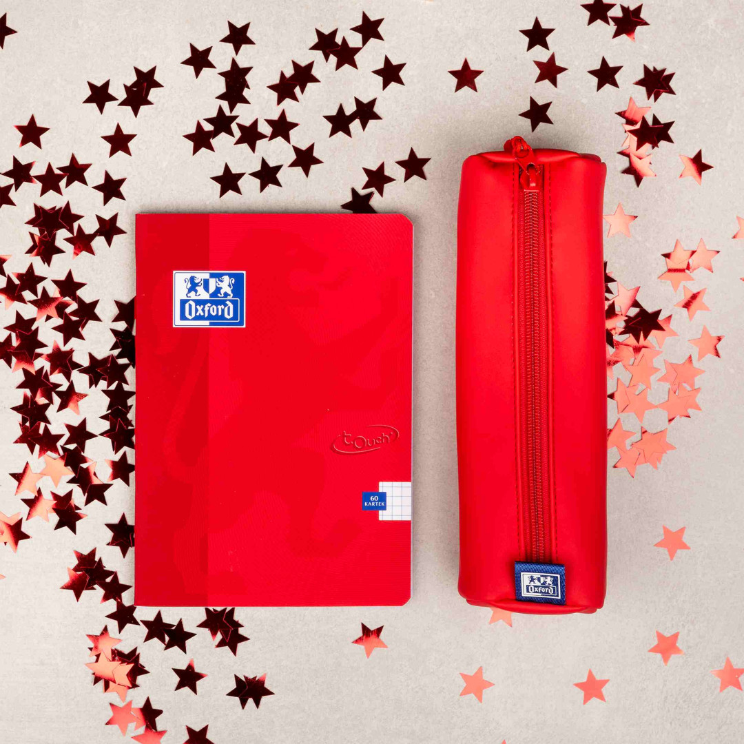 Piórnik tuba Oxford Touch czerwony Hamelin