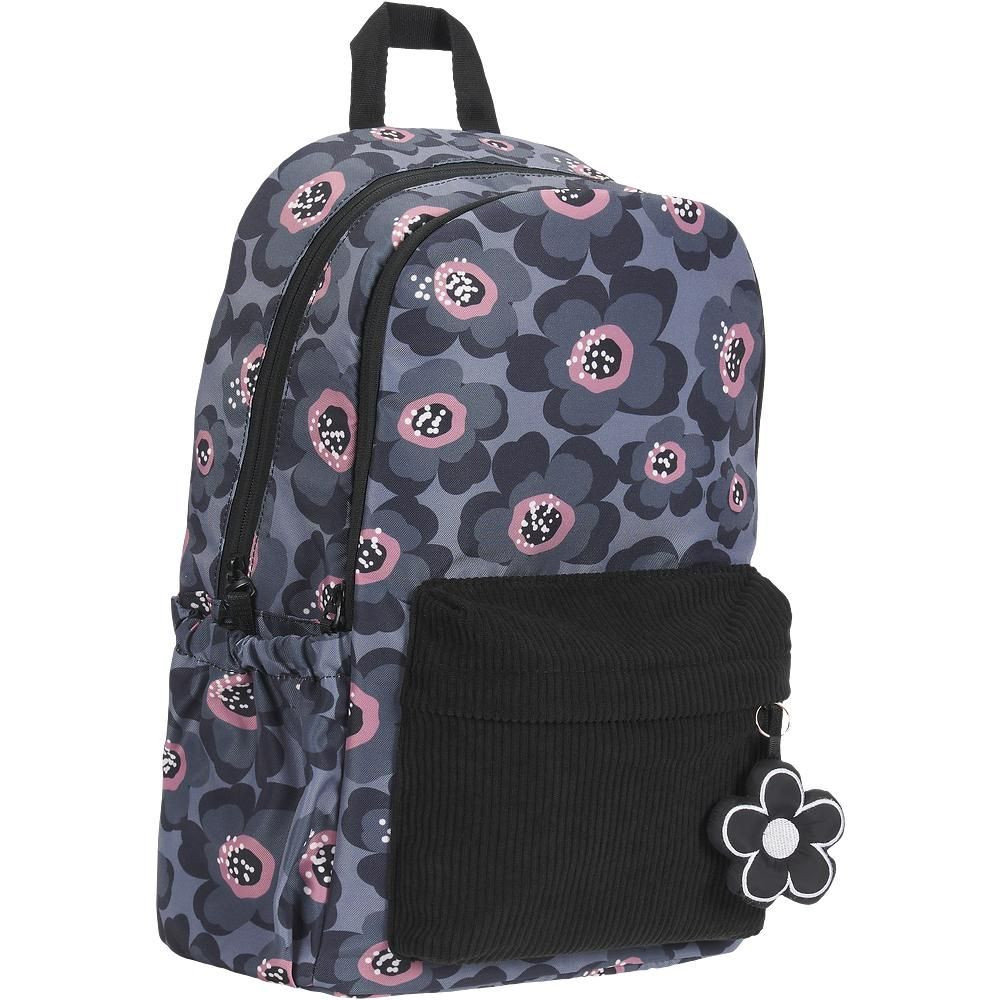 Plecak szkolny Oxford Bloom szary