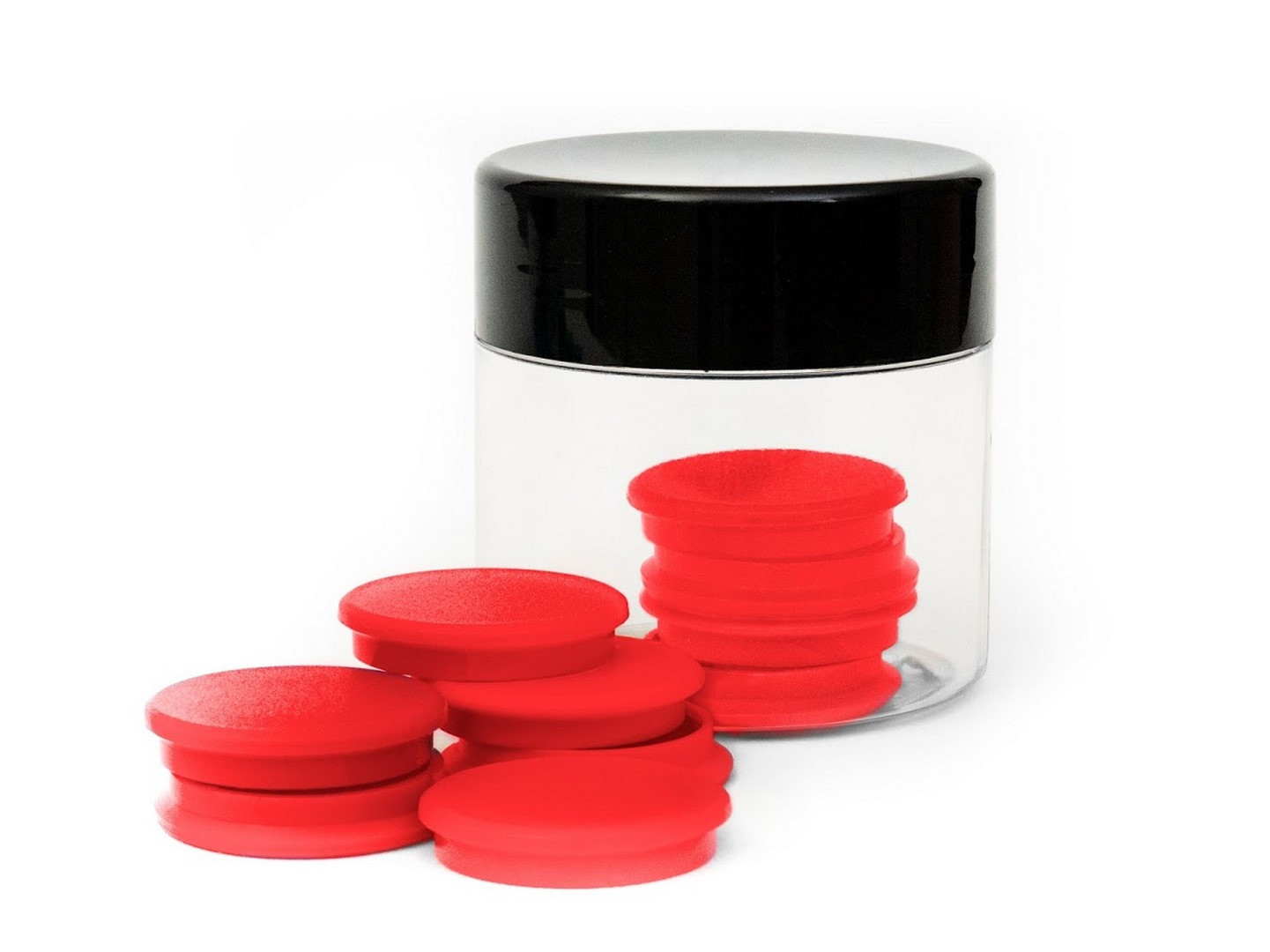 Magnesy 30mm standard czerwone Tres 10szt.