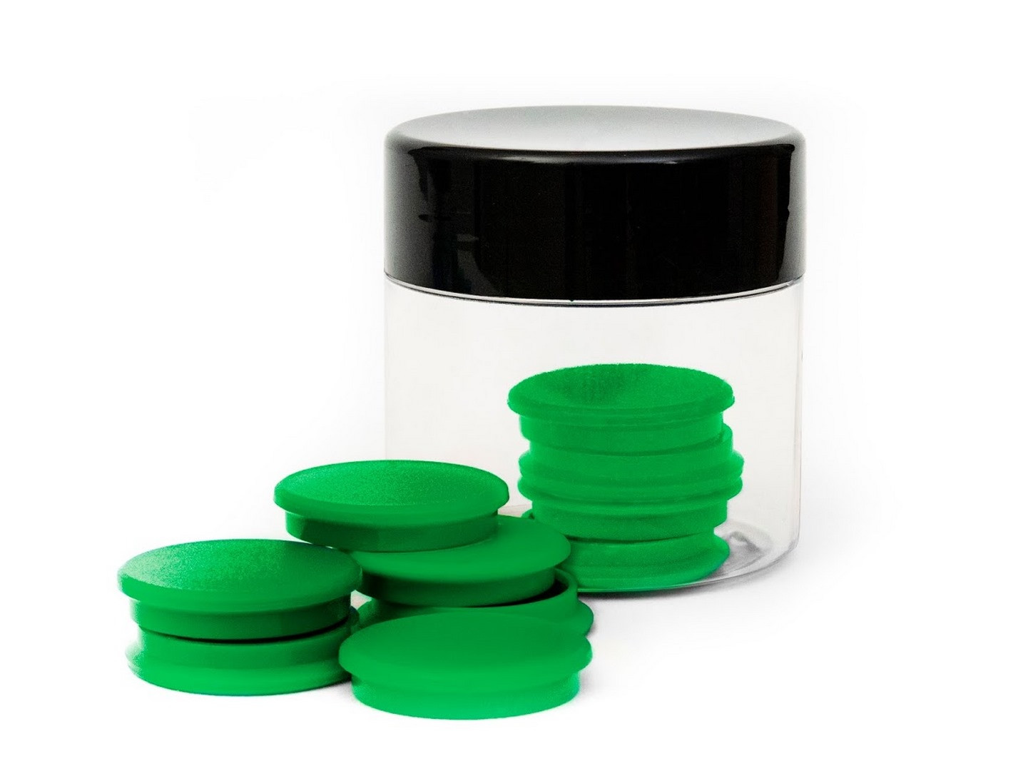 Magnesy 30 mm standard zielone (10) Tres