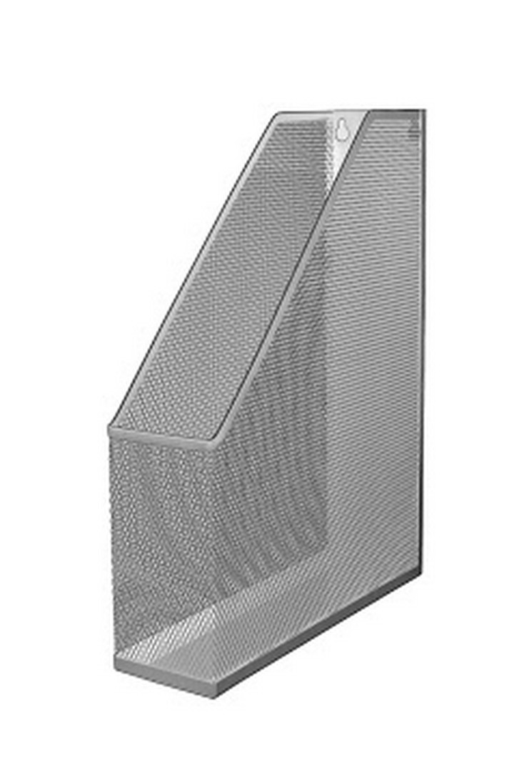 Pojemnik na czasopisma z siatki srebrnyTRES