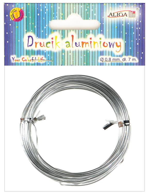 Drucik aluminiowy 0,8mm 7m DA-0807 Aliga