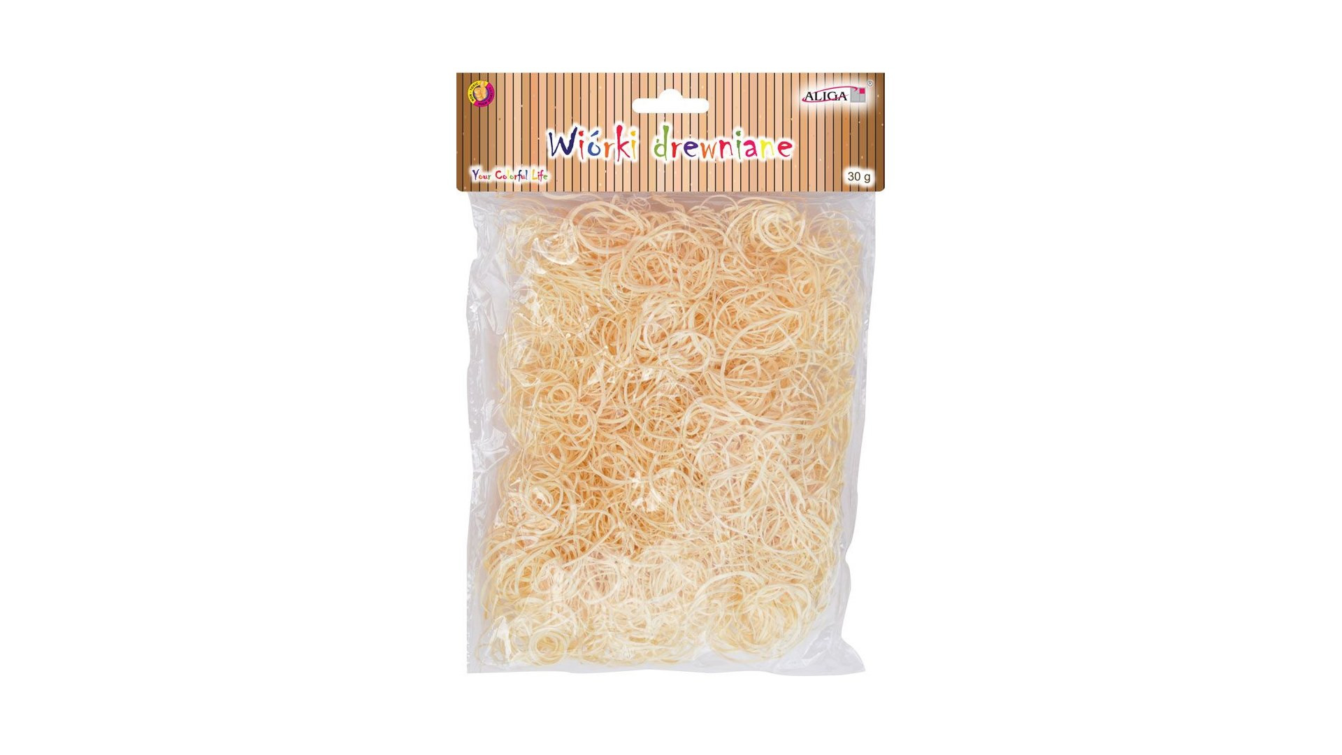Wiórki drewniane strugane naturalne 30g Aliga