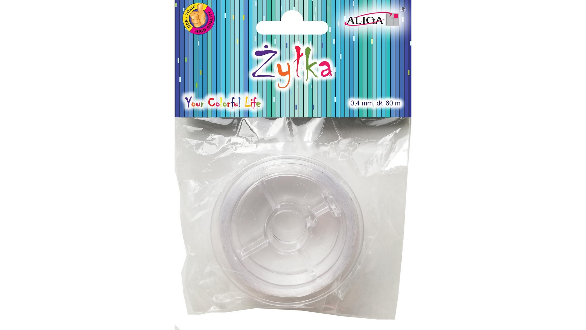 Żyłka transparent 0,4mm/60m DA-6004 Aliga