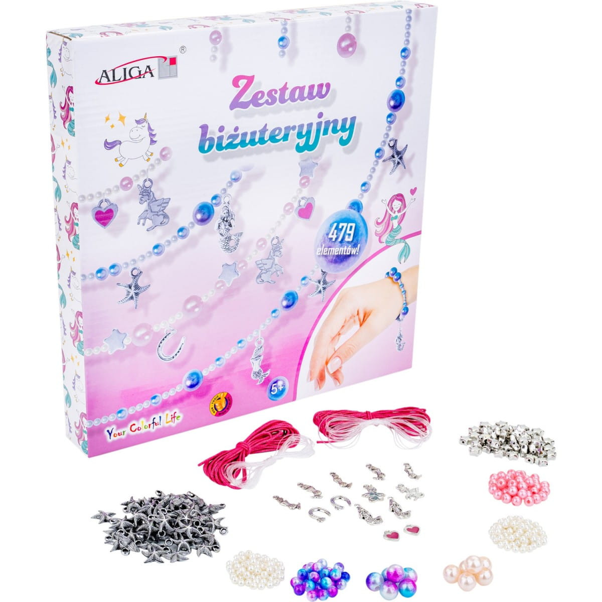 Zestaw biżuteryjny 479 elem. ZWB-8800 Aliga