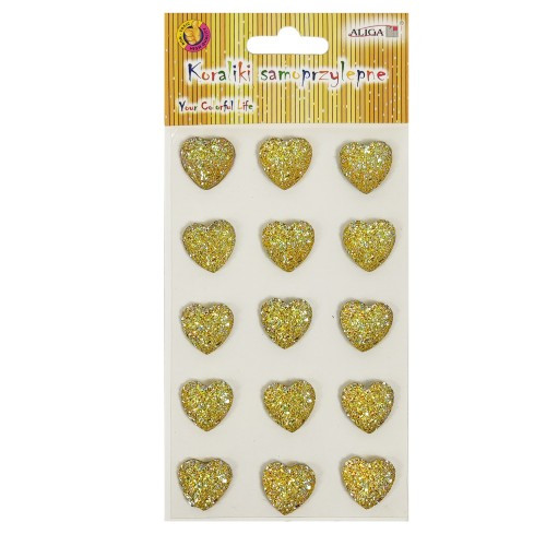 Dżety JET-3217 kryształki serca  blister Aliga