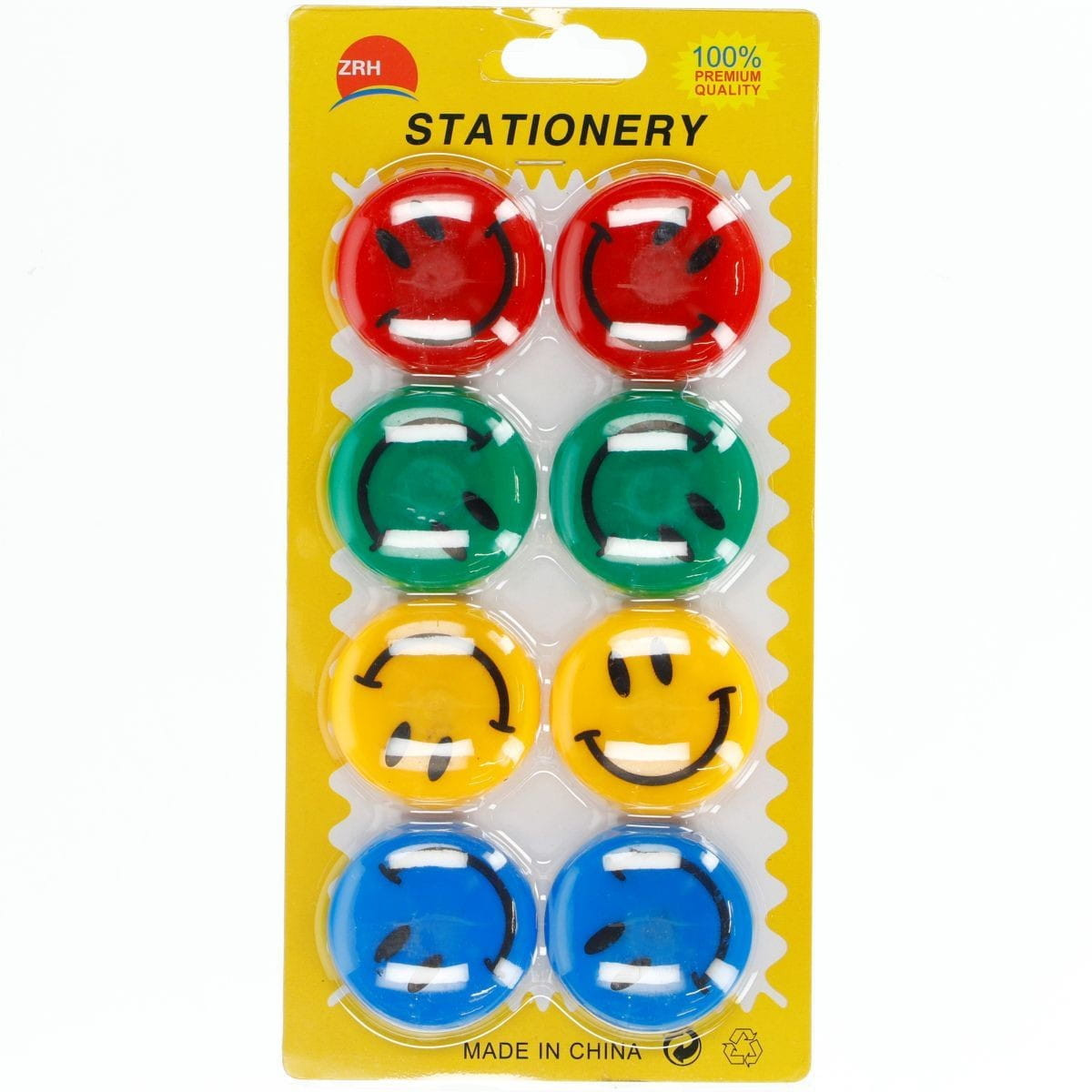 Magnesy do tablicy 40mm (8 szt.) uśmiech 902283