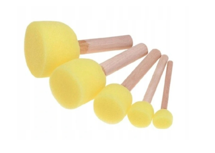 Pędzelki z gabki (5)  903123 KTW