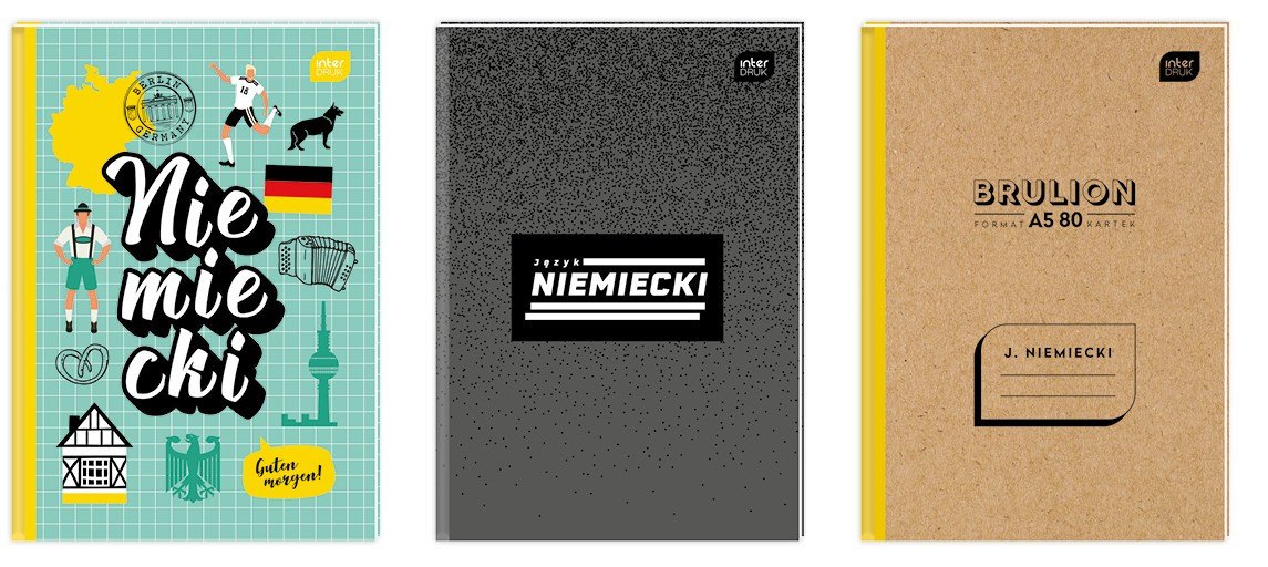 Brulion przedmiotowy A5/80 Język niemiecki Interdruk